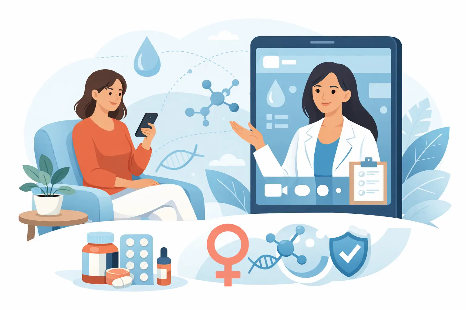 Hormone Therapy Telemedicine for Women